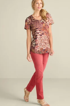 Soft Surroundings Soft Essential™ SUPIMA® Isabel Short Sleeve Tunic> Soft Essential Styles|Everyday Styles