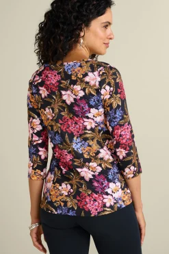 Soft Surroundings Soft Essential™ SUPIMA® 3/4 Sleeve Tee><noscript><img width=