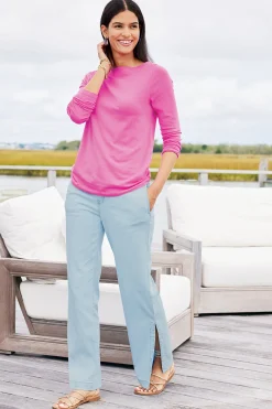 Soft Surroundings Soft Essential™ SUPIMA® Long Sleeve Tee><noscript><img width=