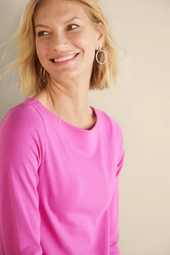 Soft Surroundings Soft Essential™ SUPIMA® Long Sleeve Tee><noscript><img width=