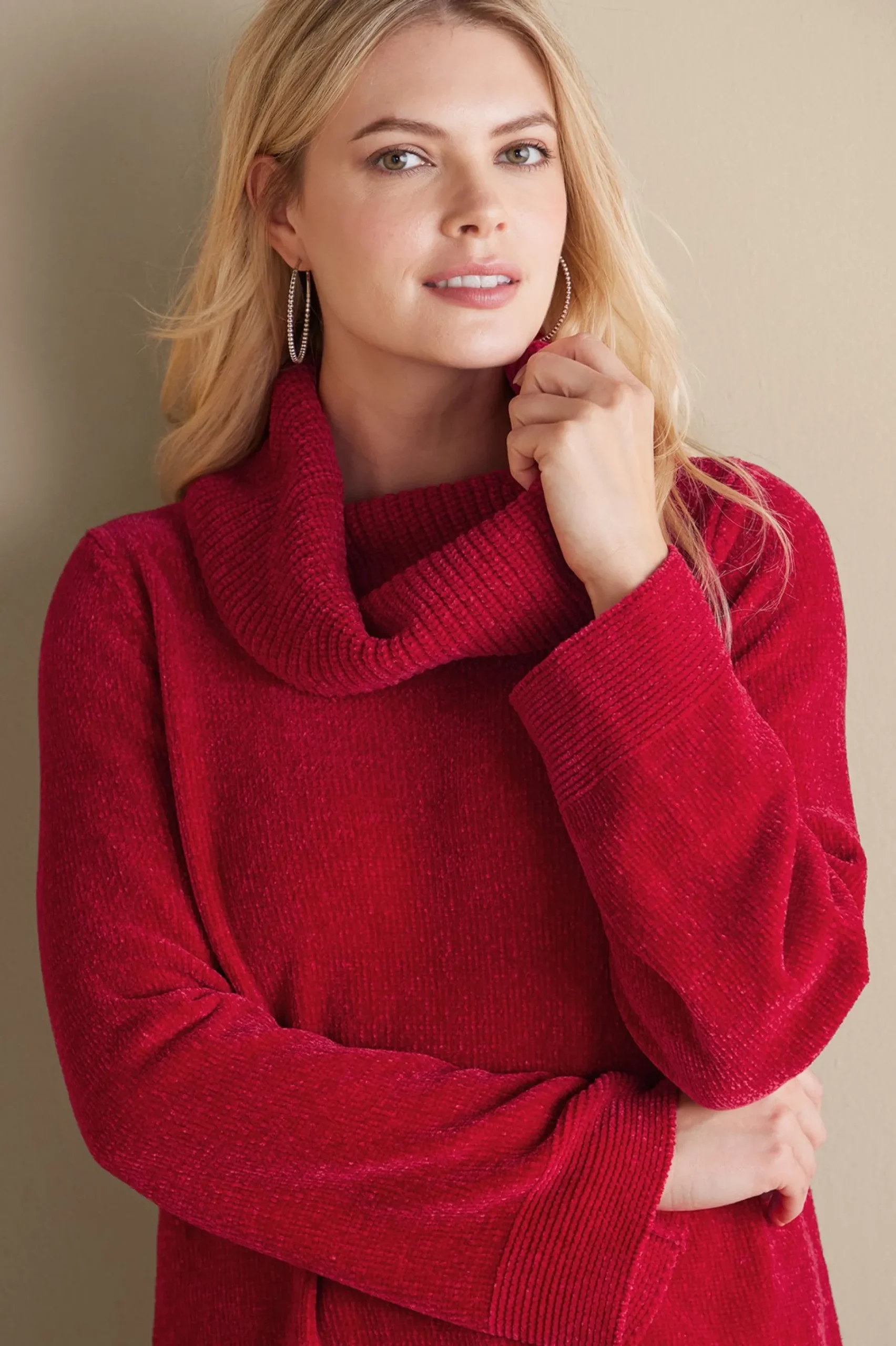 Soft Surroundings Soft Winds Chenille Tunic Sweater> Everyday Styles|Sweaters & Cardigans