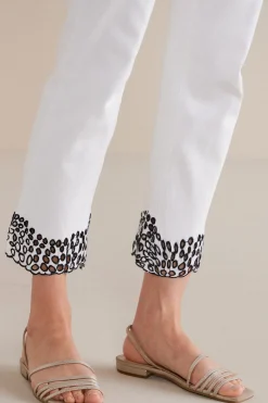 Soft Surroundings Solene Eyelet Denim Crop Jeans><noscript><img width=