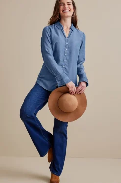 Soft Surroundings Sonnet TENCEL™ Shirt> Into The Blues|Everyday Styles