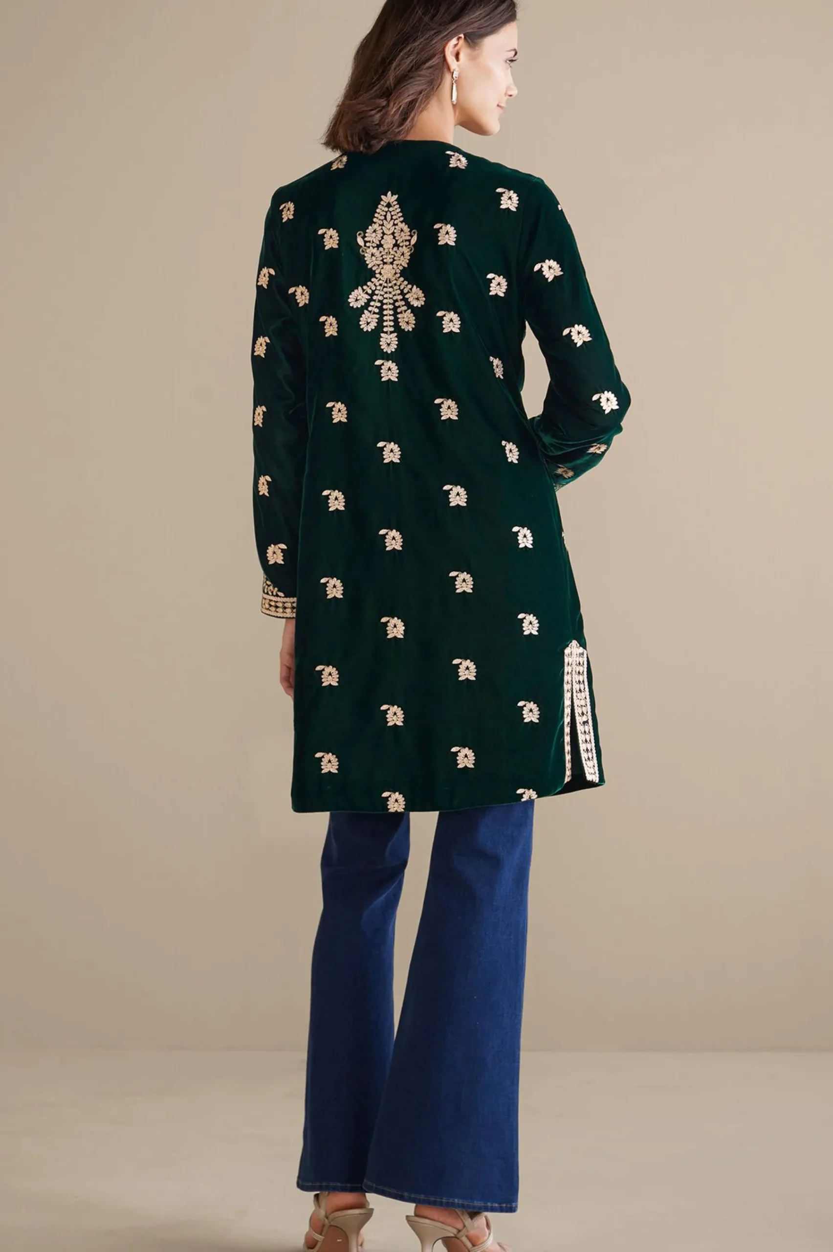 Soft Surroundings Tatianna Velvet Jacket> Feminine Flourish|EVelvet Styles