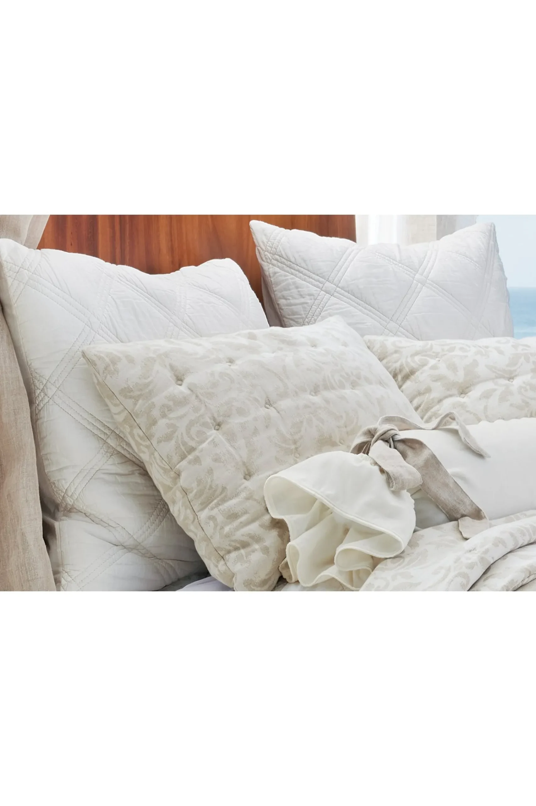 Soft Surroundings Toluca Diamond Euro Sham> pillowcases & shams