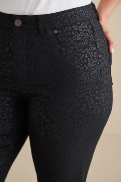 Soft Surroundings Ultimate Denim Animal Straight Leg Jeans><noscript><img width=