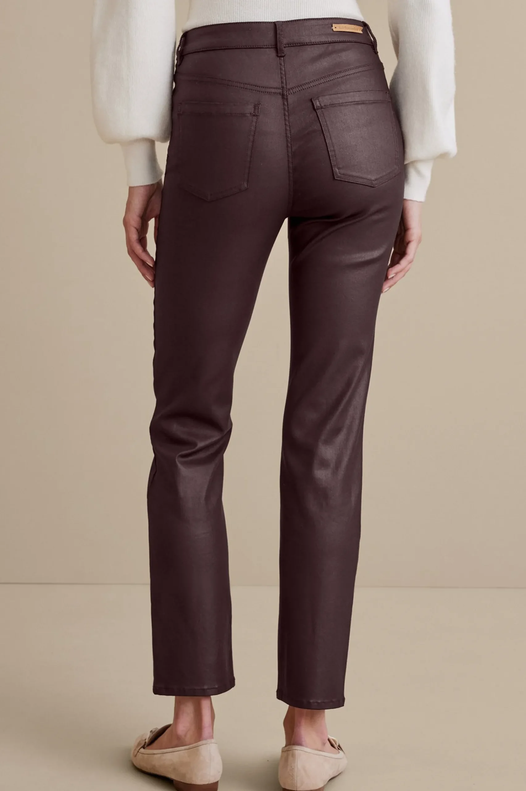 Soft Surroundings Ultimate Denim Coated Straight Leg Jeans> Everyday Styles|leggings