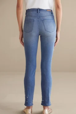 Soft Surroundings Ultimate Denim Pearl Straight Leg Jeans><noscript><img width=