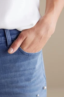 Soft Surroundings Ultimate Denim Pearl Straight Leg Jeans><noscript><img width=