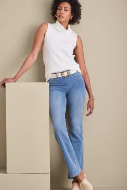 Soft Surroundings Ultimate Denim Pull-On Bootcut Jeans> Into The Blues|Everyday Styles