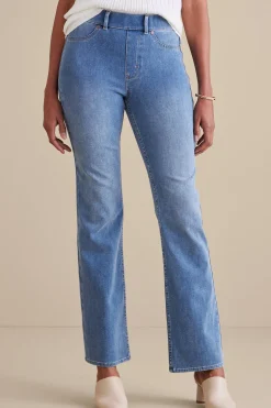Soft Surroundings Ultimate Denim Pull-On Bootcut Jeans> Into The Blues|Everyday Styles