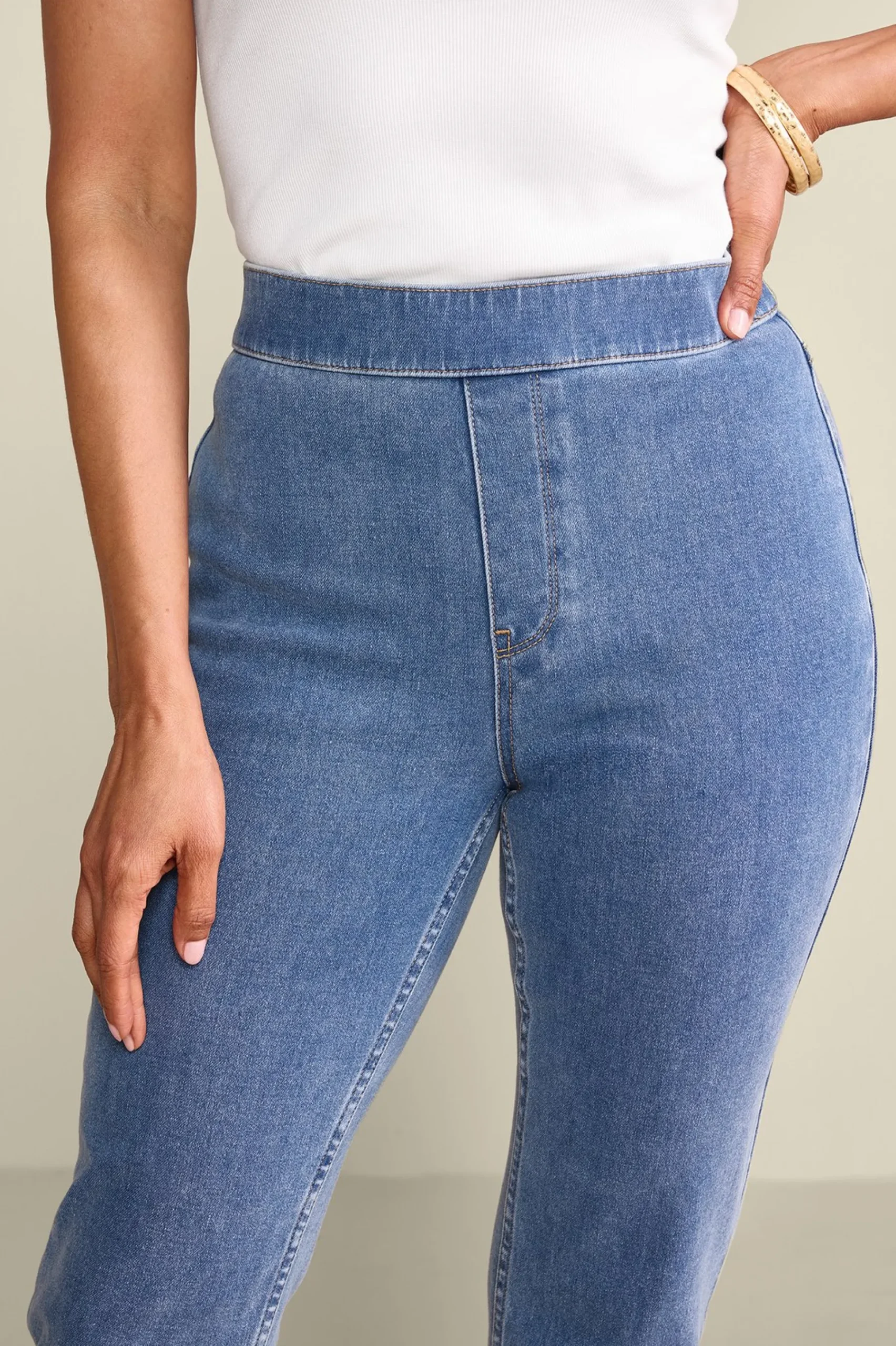 Soft Surroundings Ultimate Denim Pull-On Slim Leg Jeans> Everyday Styles|Wear Now Styles