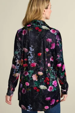 Soft Surroundings Velvet Boyfriend Tunic Shirt><noscript><img width=