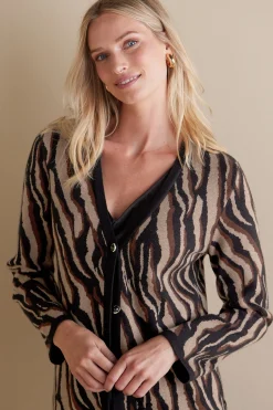 Soft Surroundings Veronica Jacquard Cardigan><noscript><img width=