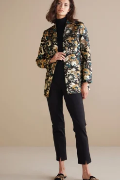 Soft Surroundings Viola Jacquard Jacket> Feminine Flourish|Global Artistry