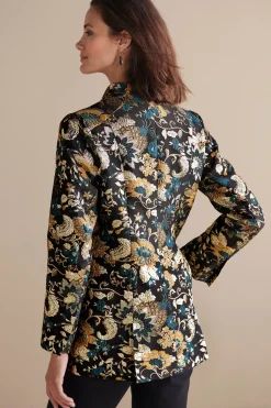 Soft Surroundings Viola Jacquard Jacket><noscript><img width=