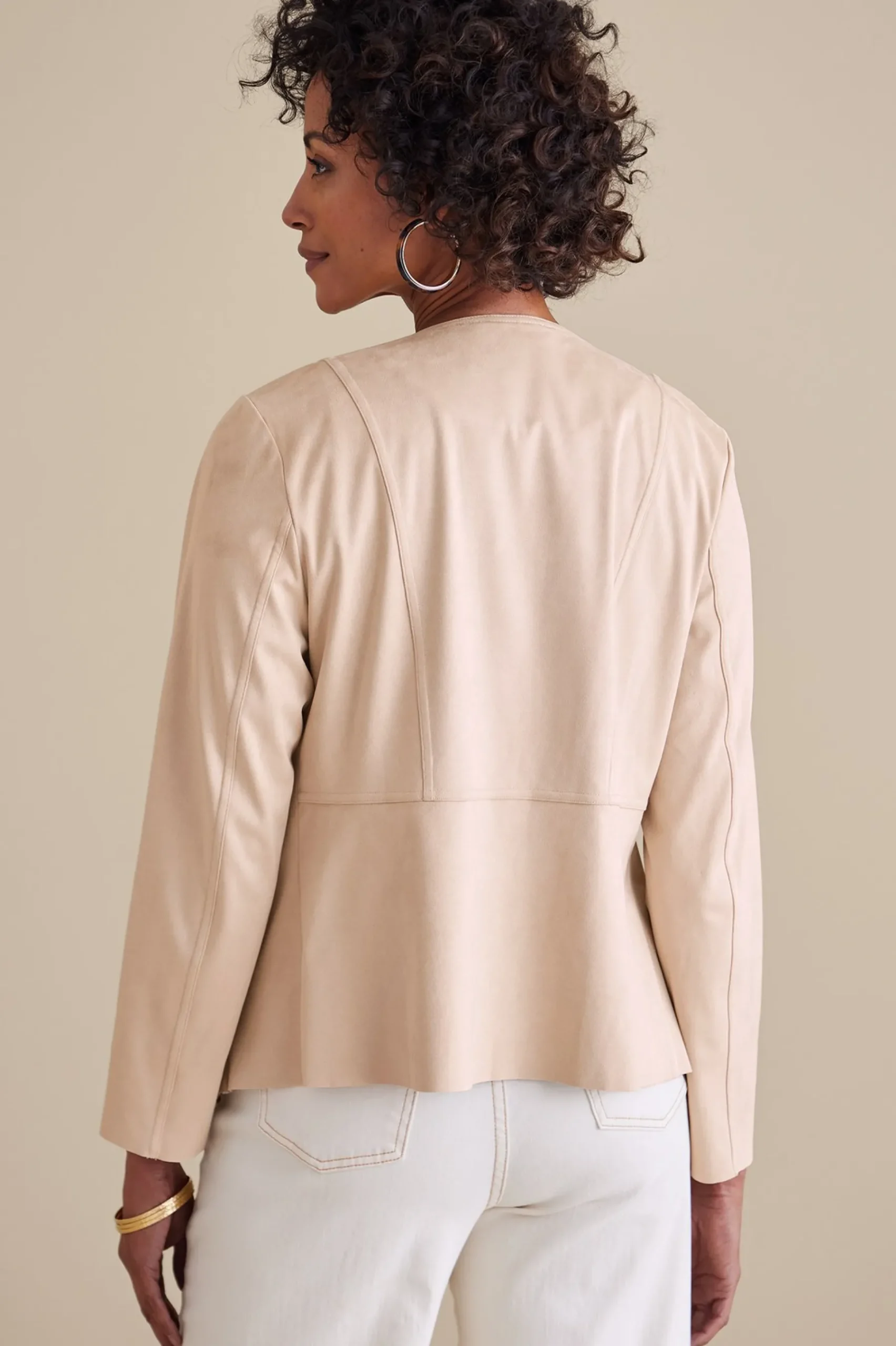 Soft Surroundings Viviana Faux Suede Jacket> Jackets & Coats