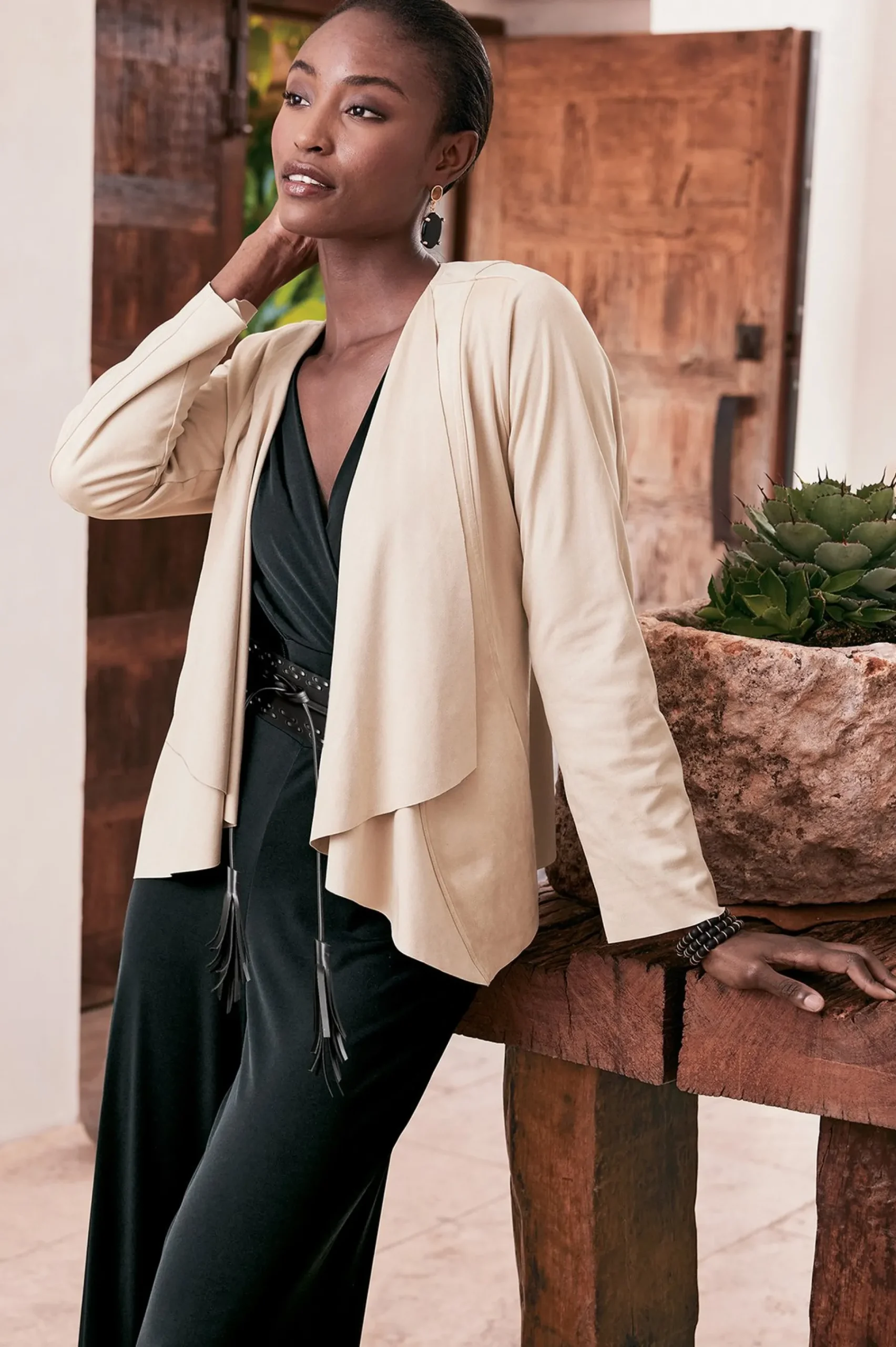 Soft Surroundings Viviana Faux Suede Jacket> Jackets & Coats