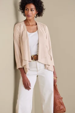 Soft Surroundings Viviana Faux Suede Jacket><noscript><img width=