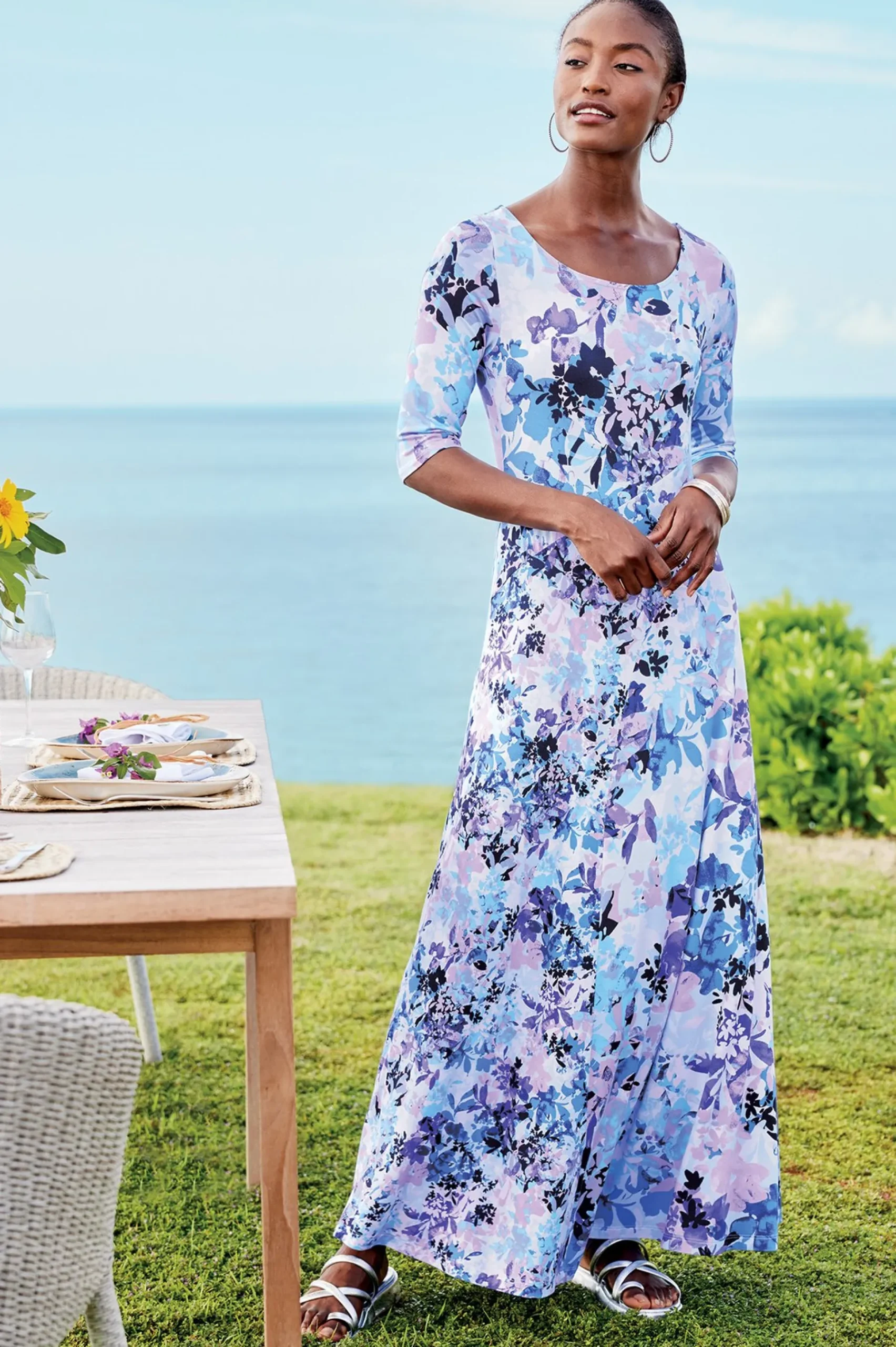 Soft Surroundings Vivienne Dress> Feminine Flourish|occasion dresses