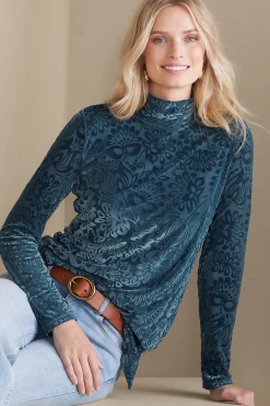 Soft Surroundings Walden Velvet Turtleneck> Feminine Flourish|Everyday Styles