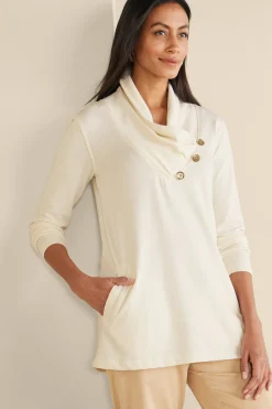 Soft Surroundings Westminster Tunic Sweatshirt> Wear Now Styles|long sleeve