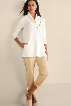 Soft Surroundings Westminster Tunic Sweatshirt> Wear Now Styles|long sleeve