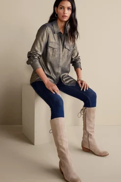 Soft Surroundings Zafina Shirt> long sleeve|shirts