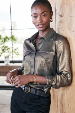 Soft Surroundings Zafina Shirt><noscript><img width=