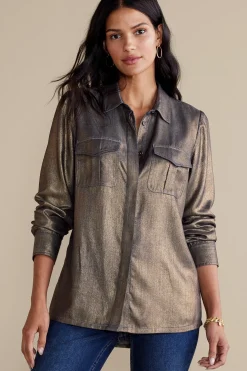 Soft Surroundings Zafina Shirt><noscript><img width=