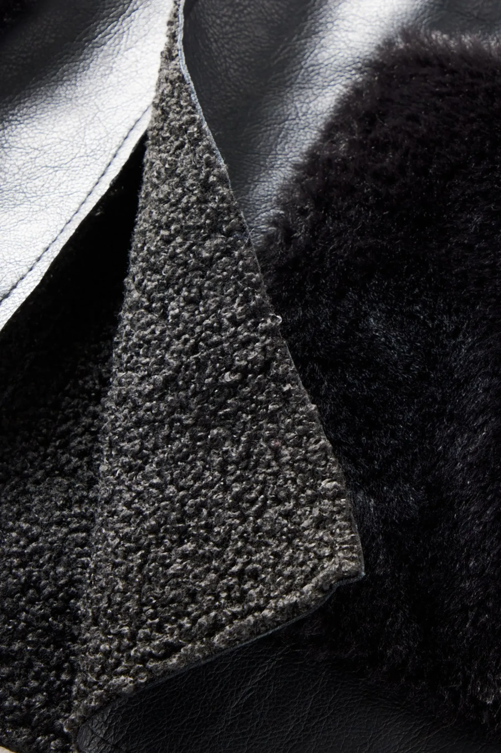 Soft Surroundings Zeva Faux Leather Shearling Vest> Jackets & Coats|vest