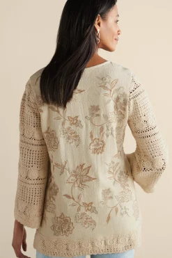 Soft Surroundings Zina Crochet Sweater><noscript><img width=